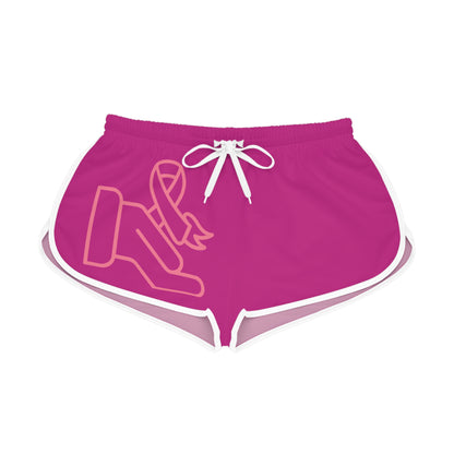 Women's Relaxed Shorts: Fight Cancer Pink