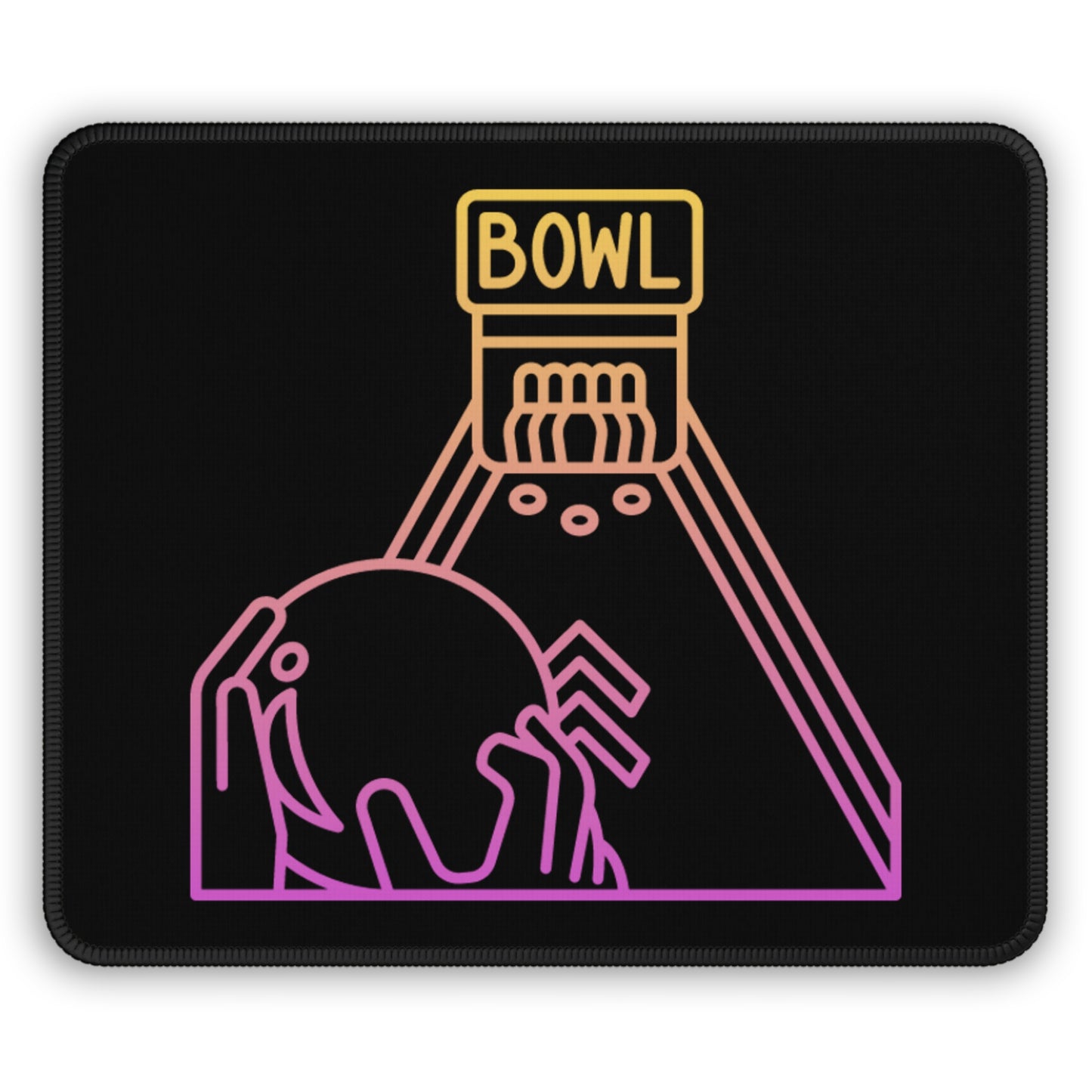 Gaming Mouse Pad: Bowling Black