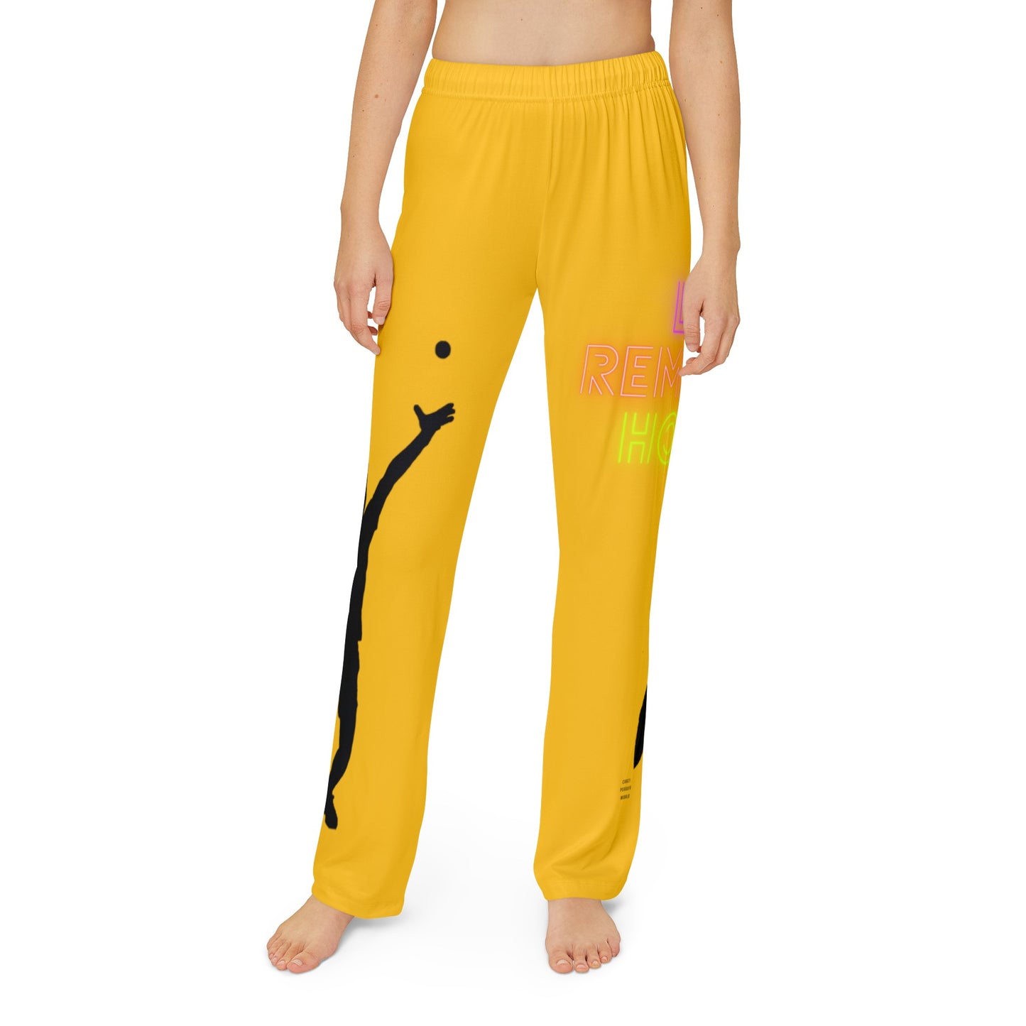 Kids Pajama Pants: Tennis Yellow