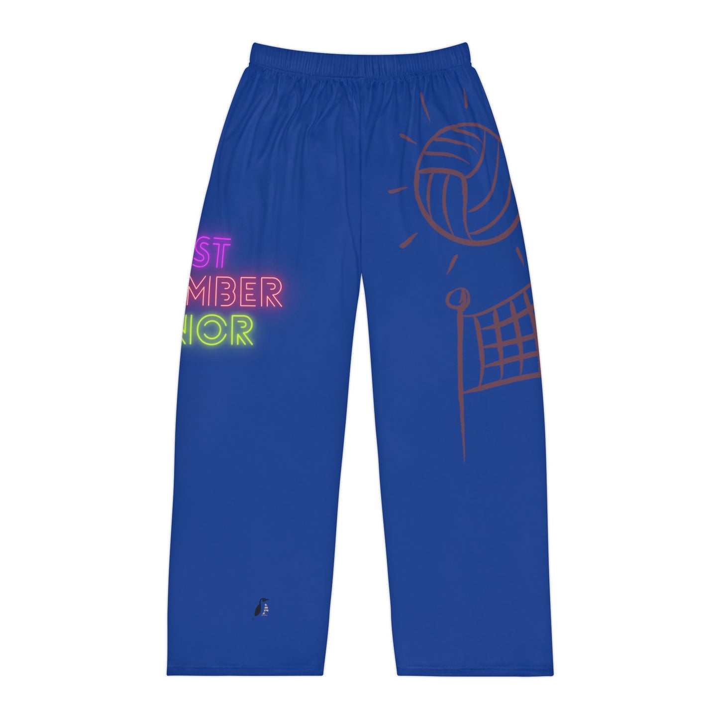 Men's Pajama Pants: Volleyball Dark Blue