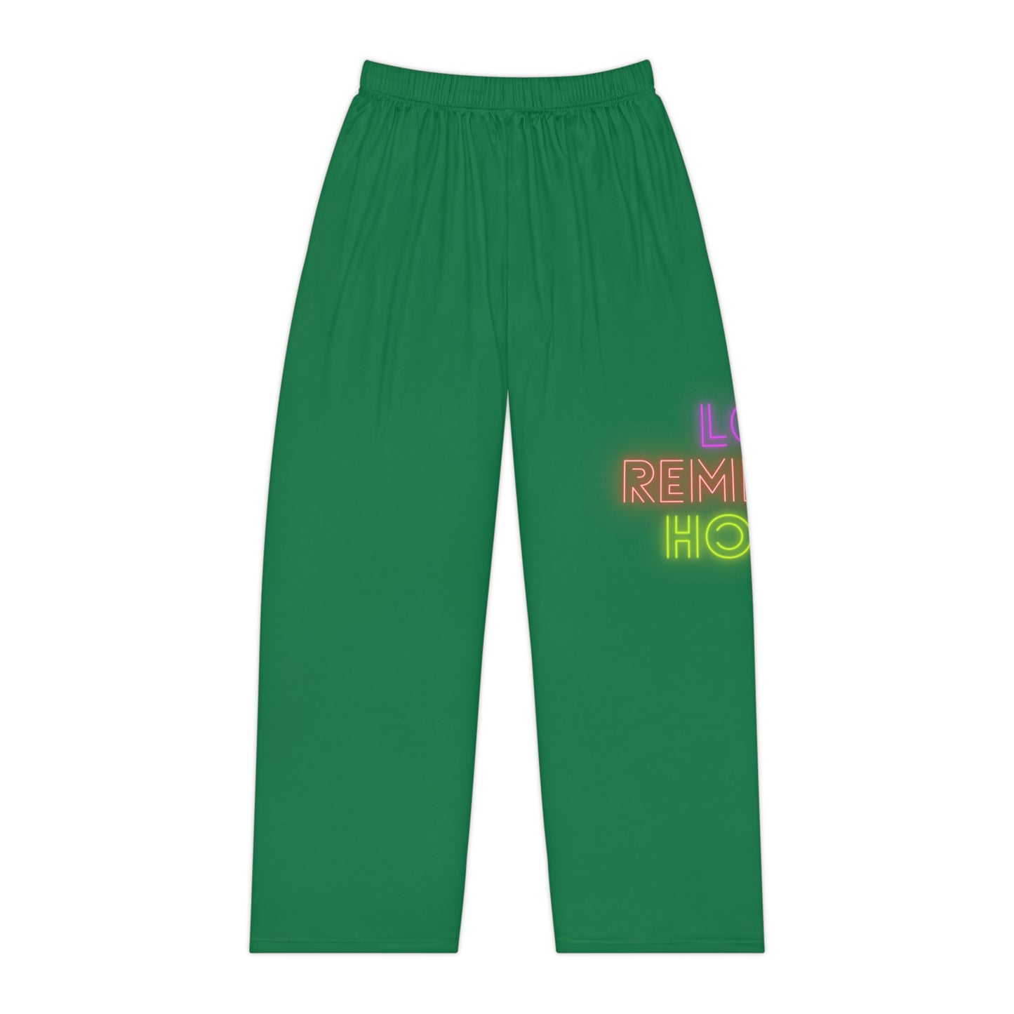 Women's Pajama Pants: Lost Remember Honor Dark Green