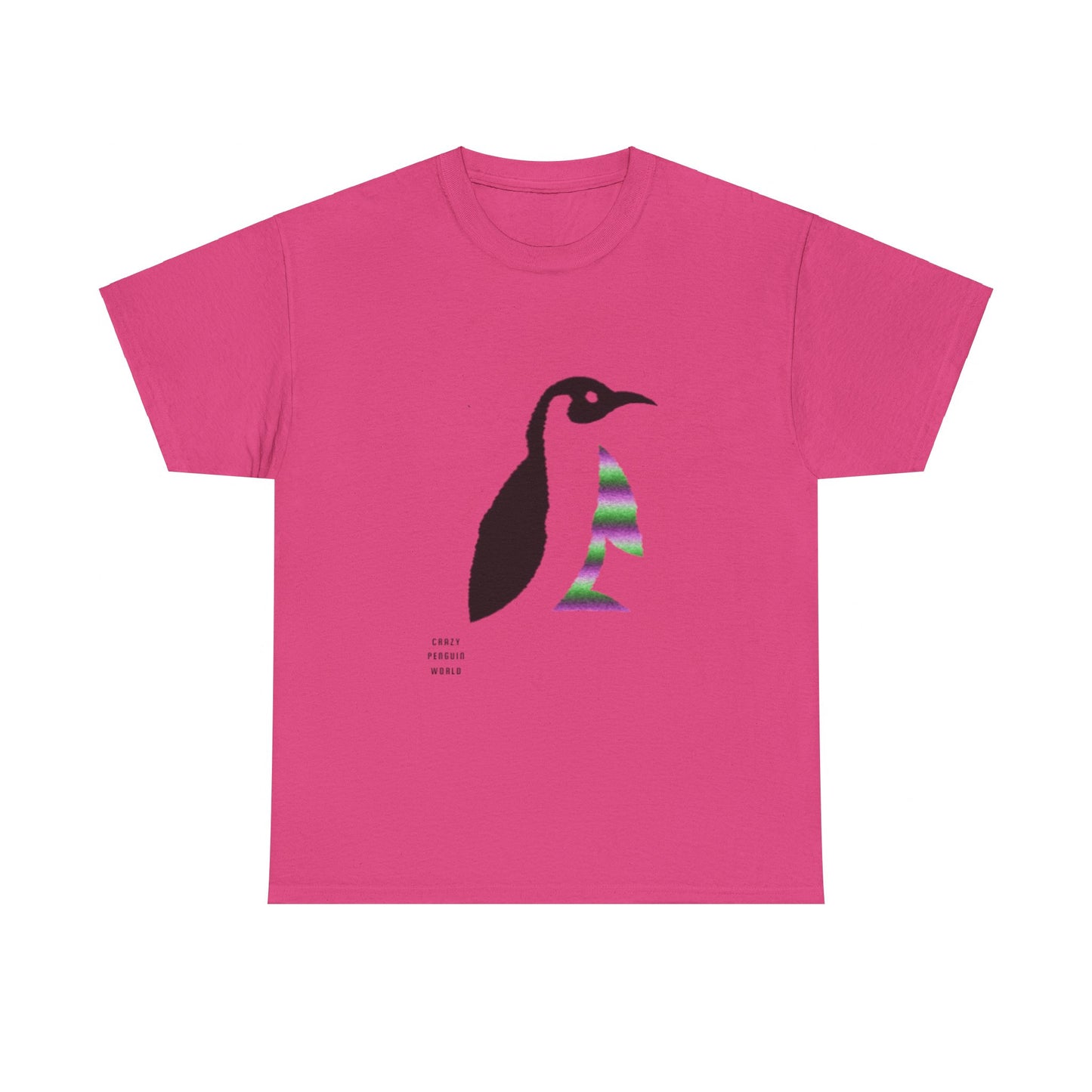 Heavy Cotton Tee: Crazy Penguin World Logo #3