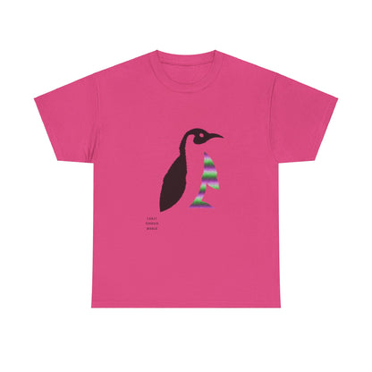 Heavy Cotton Tee: Crazy Penguin World Logo #3