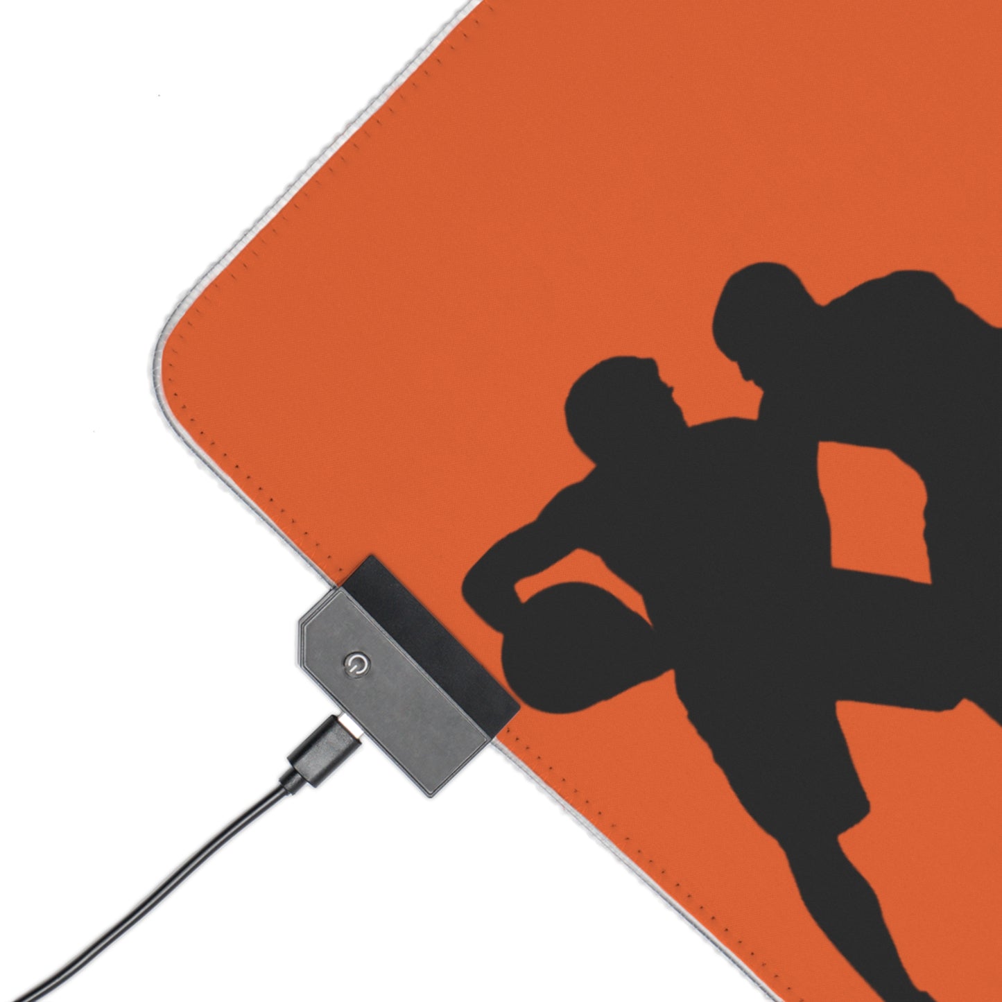 LED Gaming Mouse Pad: Basketball Orange