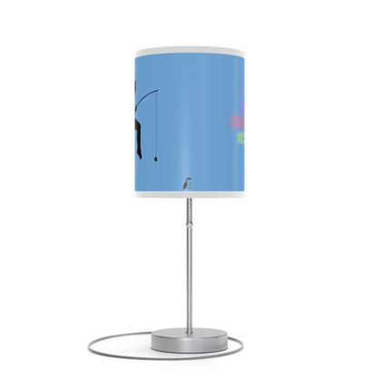 Lamp on a Stand, US|CA plug: Fishing Lite Blue