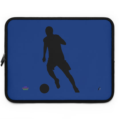 Laptop Sleeve: Soccer Dark Blue