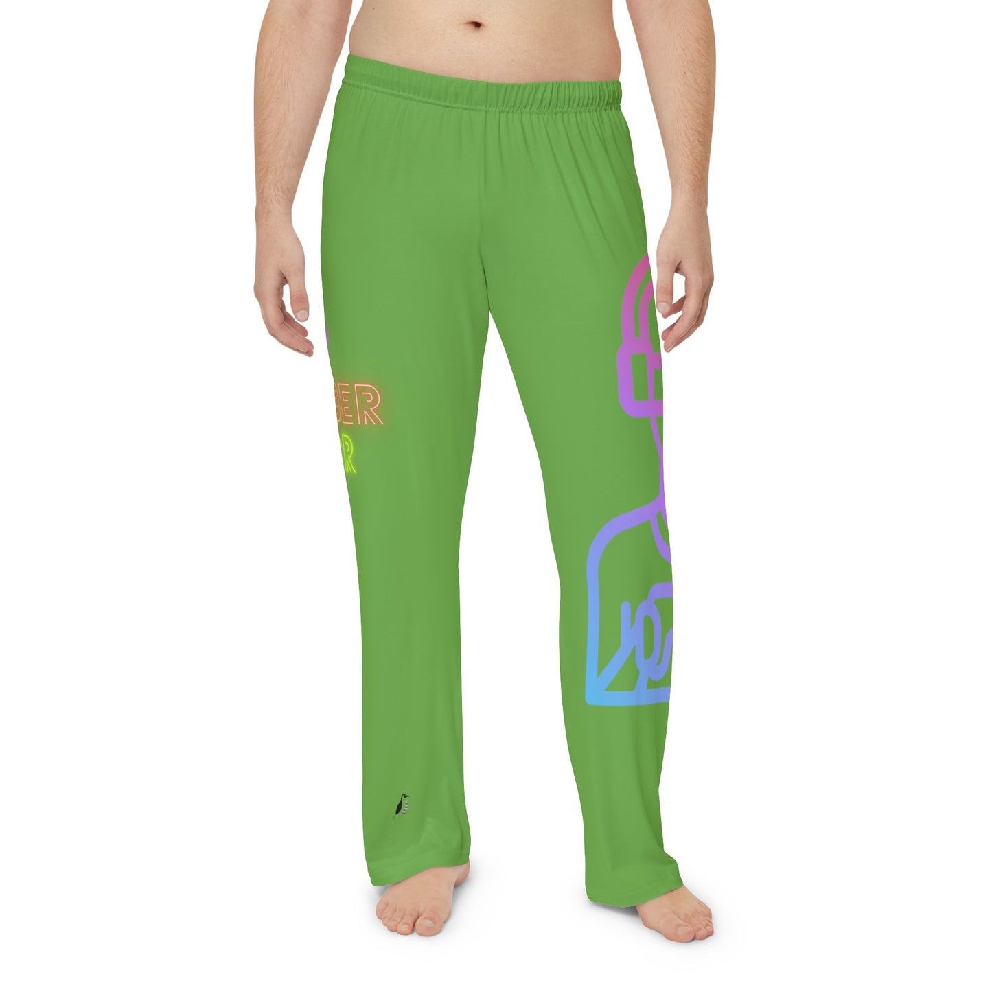 Men's Pajama Pants: Gaming Green