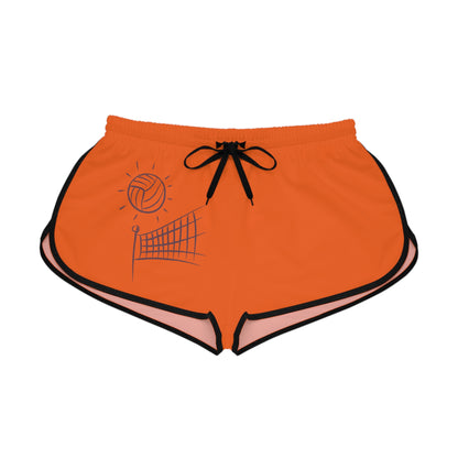 Women's Relaxed Shorts: Volleyball Orange