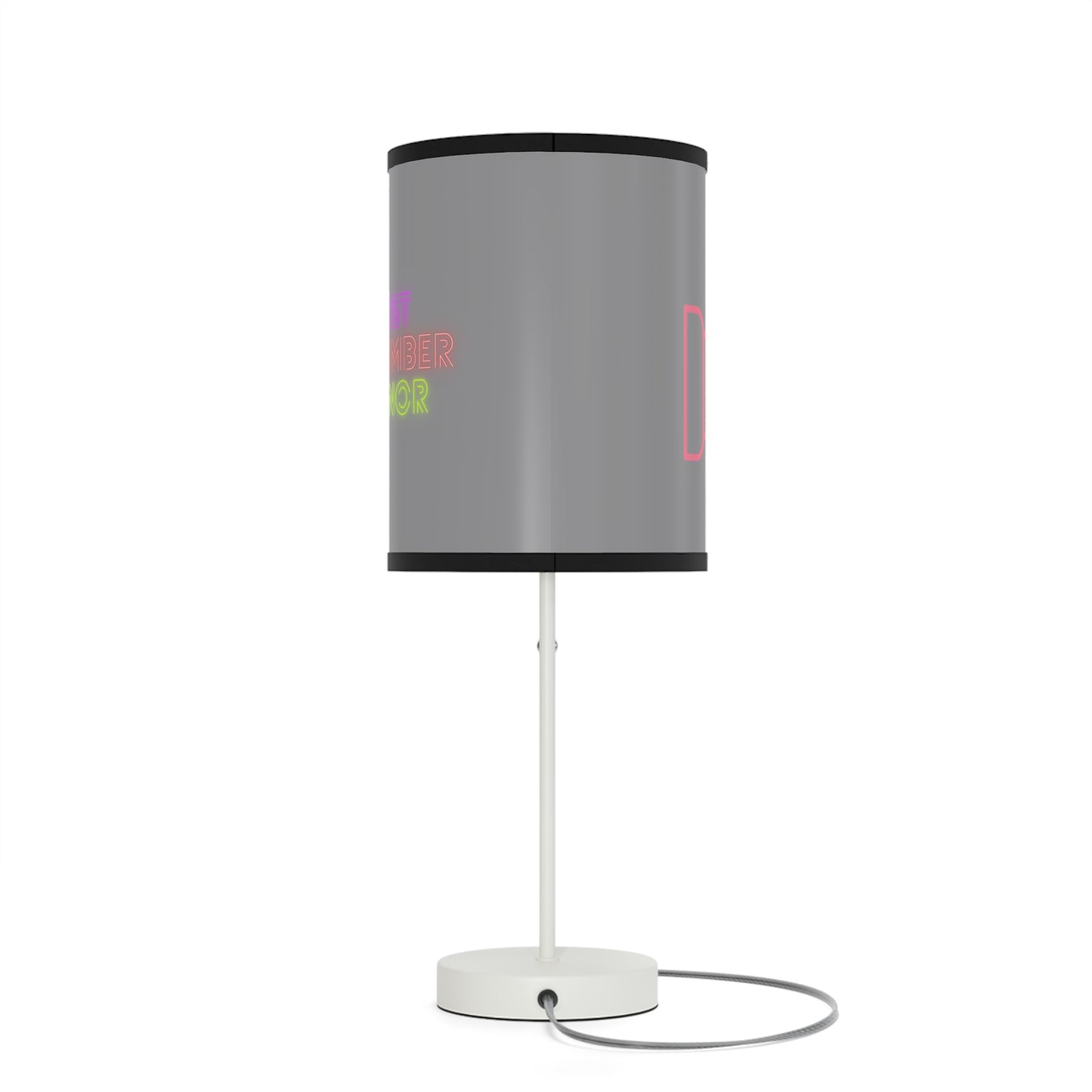 Lamp on a Stand, US|CA plug: Fight Cancer Grey