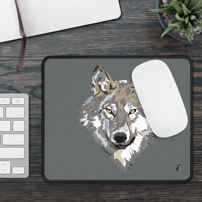 Gaming Mouse Pad: Wolves Dark Grey