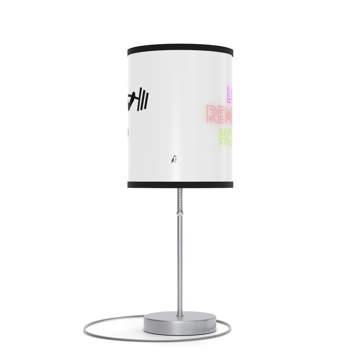 Lamp on a Stand, US|CA plug: Weightlifting White