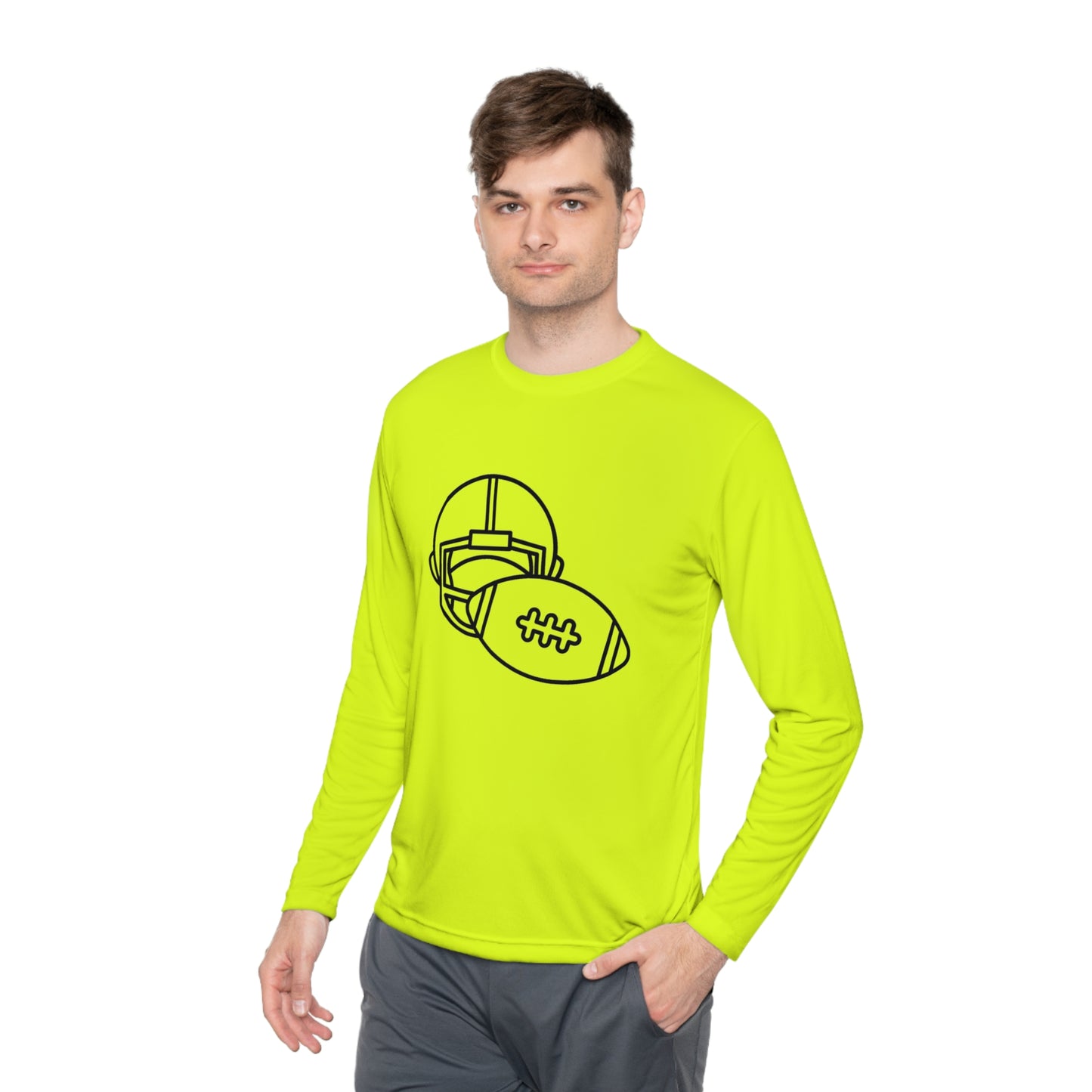 Lightweight Long Sleeve Tee: Football #1