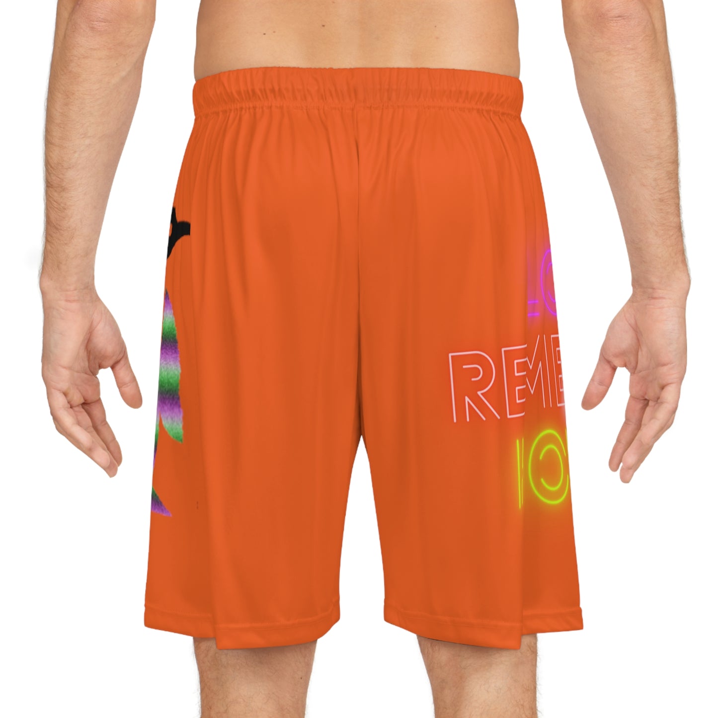 Basketball Shorts: Lost Remember Honor Orange