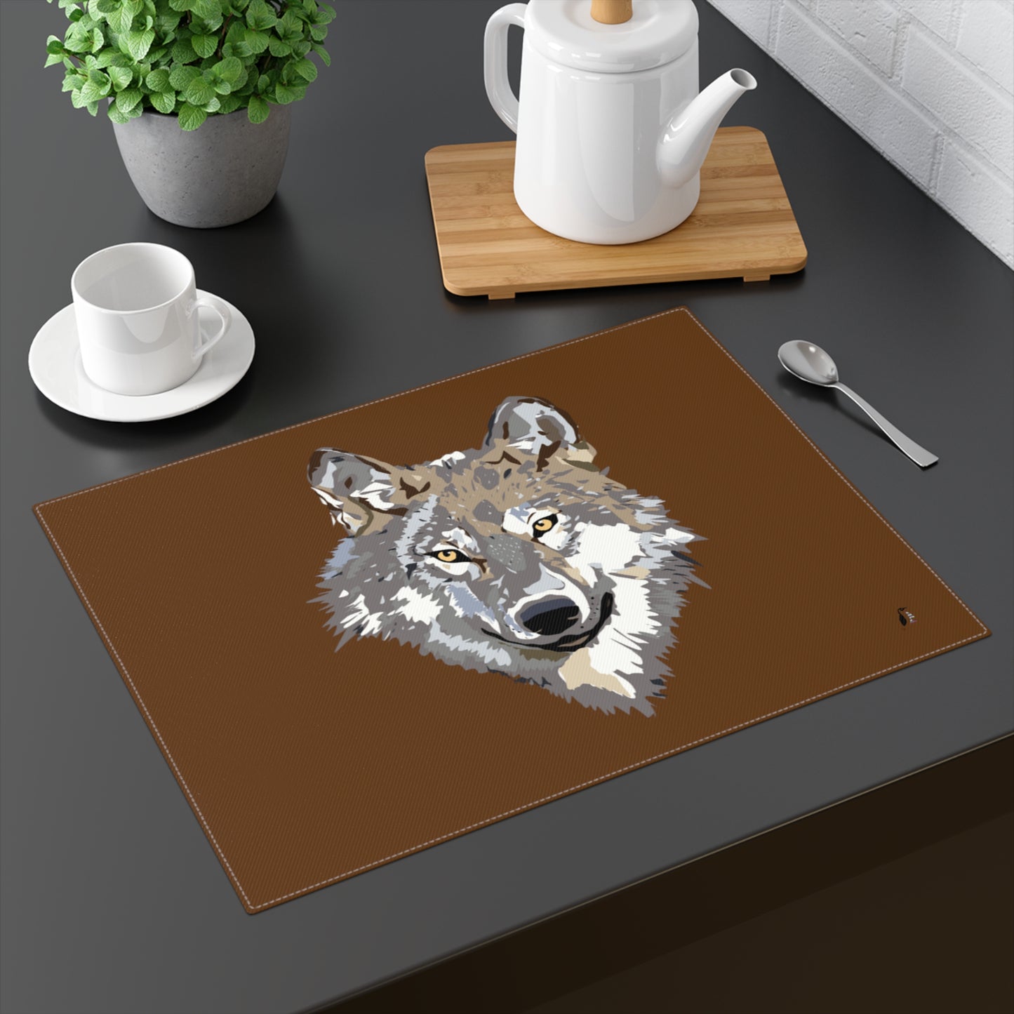 Placemat, 1pc: Wolves Brown