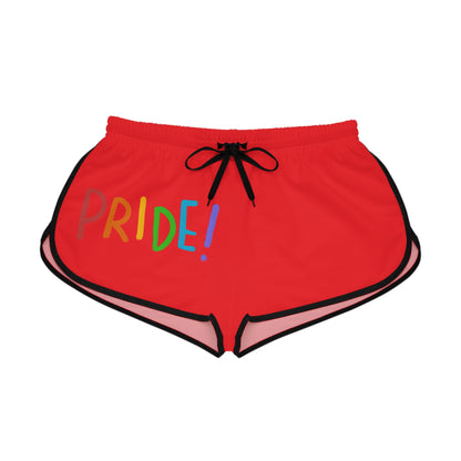 Women's Relaxed Shorts: LGBTQ Pride Red