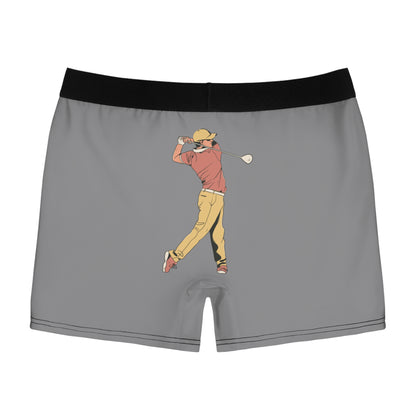 Men's Boxer Briefs: Golf Grey