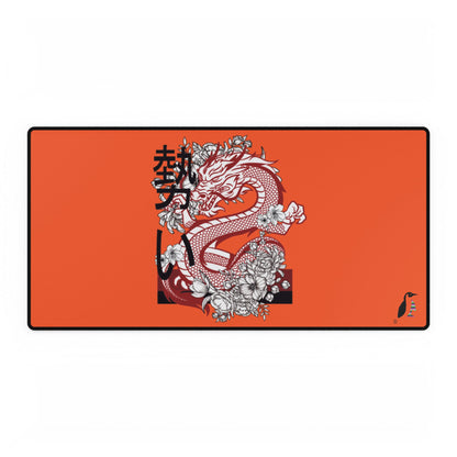 Desk Mats: Dragons Orange