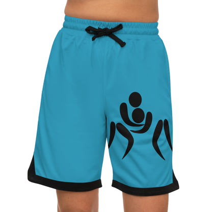 Basketball Rib Shorts: Wrestling Turquoise