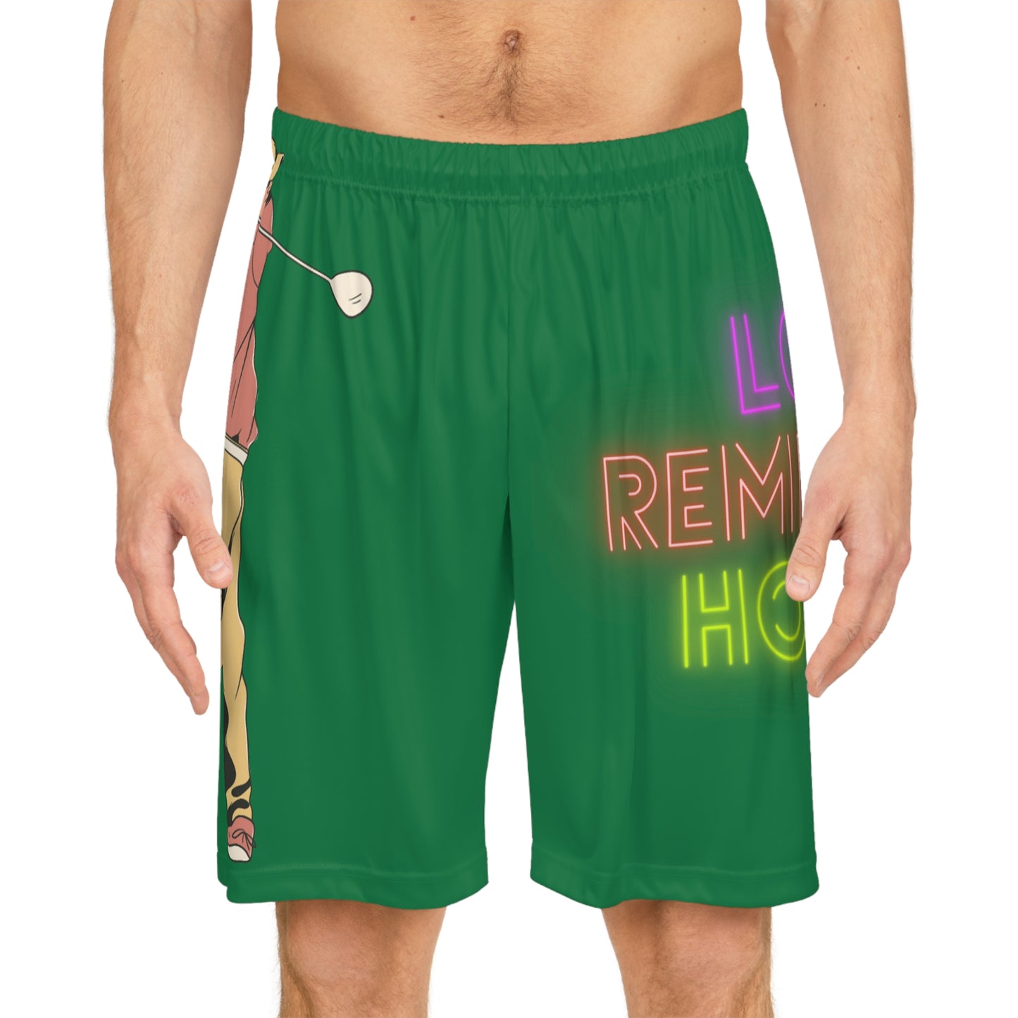 Basketball Shorts: Golf Dark Green