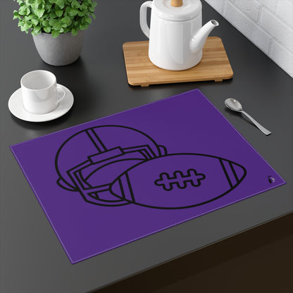 Placemat, 1pc: Football Purple