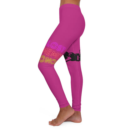 Women's Spandex Leggings: Racing Pink