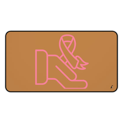 Desk Mat: Fight Cancer Lite Brown