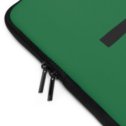 Laptop Sleeve: Fishing Dark Green