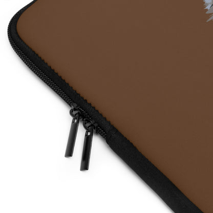 Laptop Sleeve: Wolves Brown