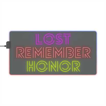 LED Gaming Mouse Pad: Lost Remember Honor Dark Grey