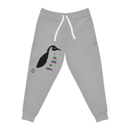 Athletic Joggers: Crazy Penguin World Logo Lite Grey