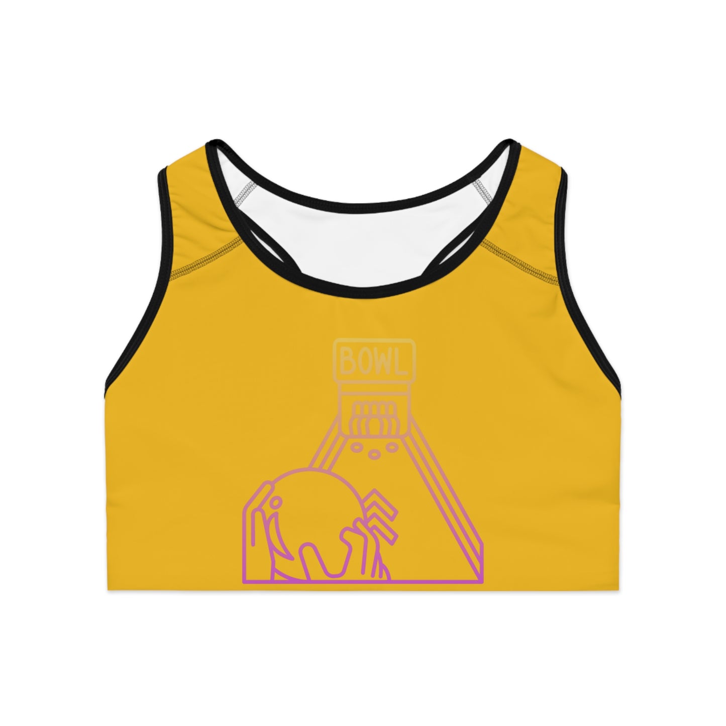 Sports Bra: Bowling Yellow