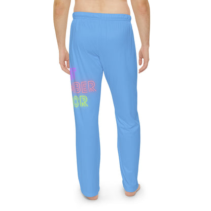 Men's Pajama Pants: Lost Remember Honor Lite Blue