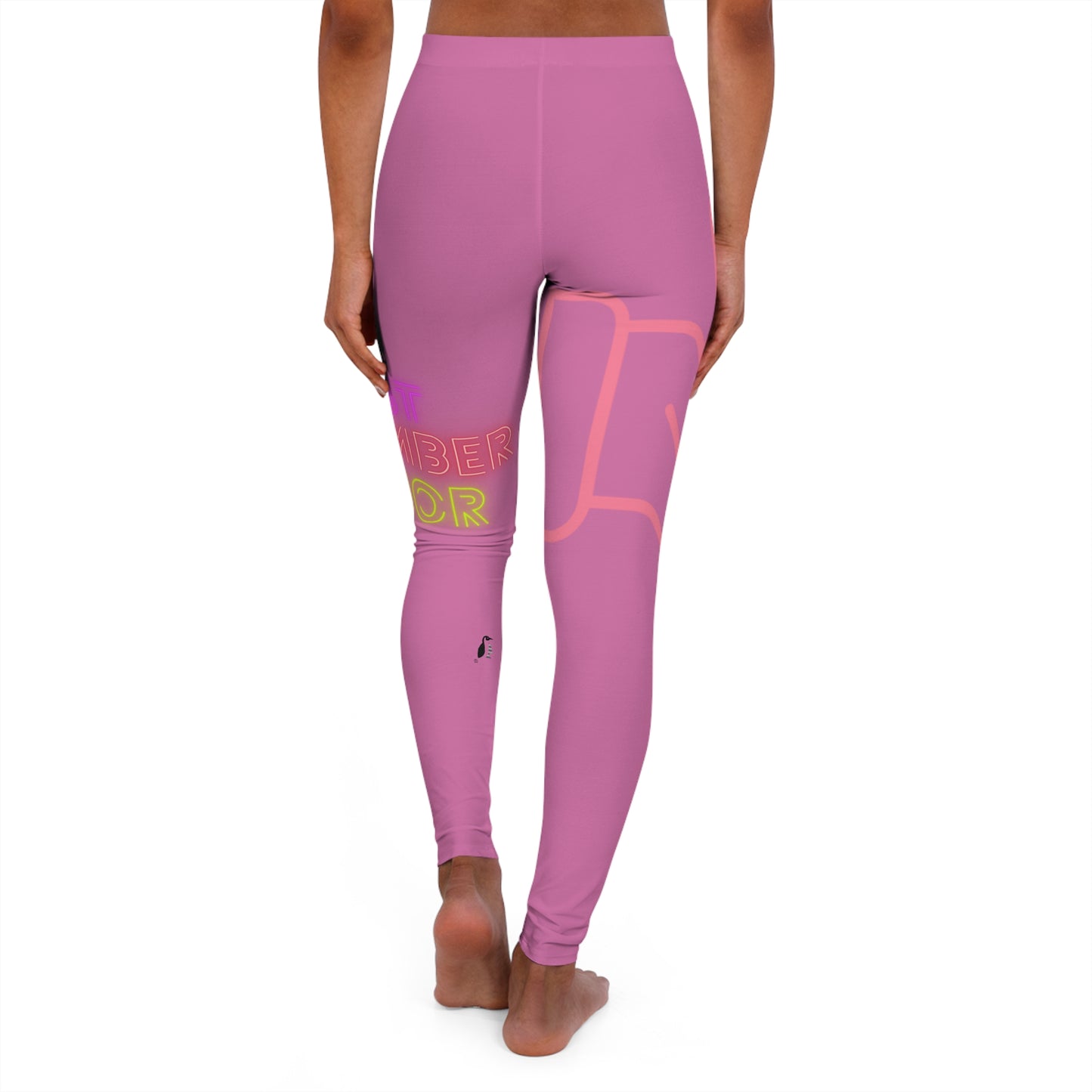 Women's Spandex Leggings: Fight Cancer Lite Pink