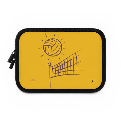 Laptop Sleeve: Volleyball Yellow