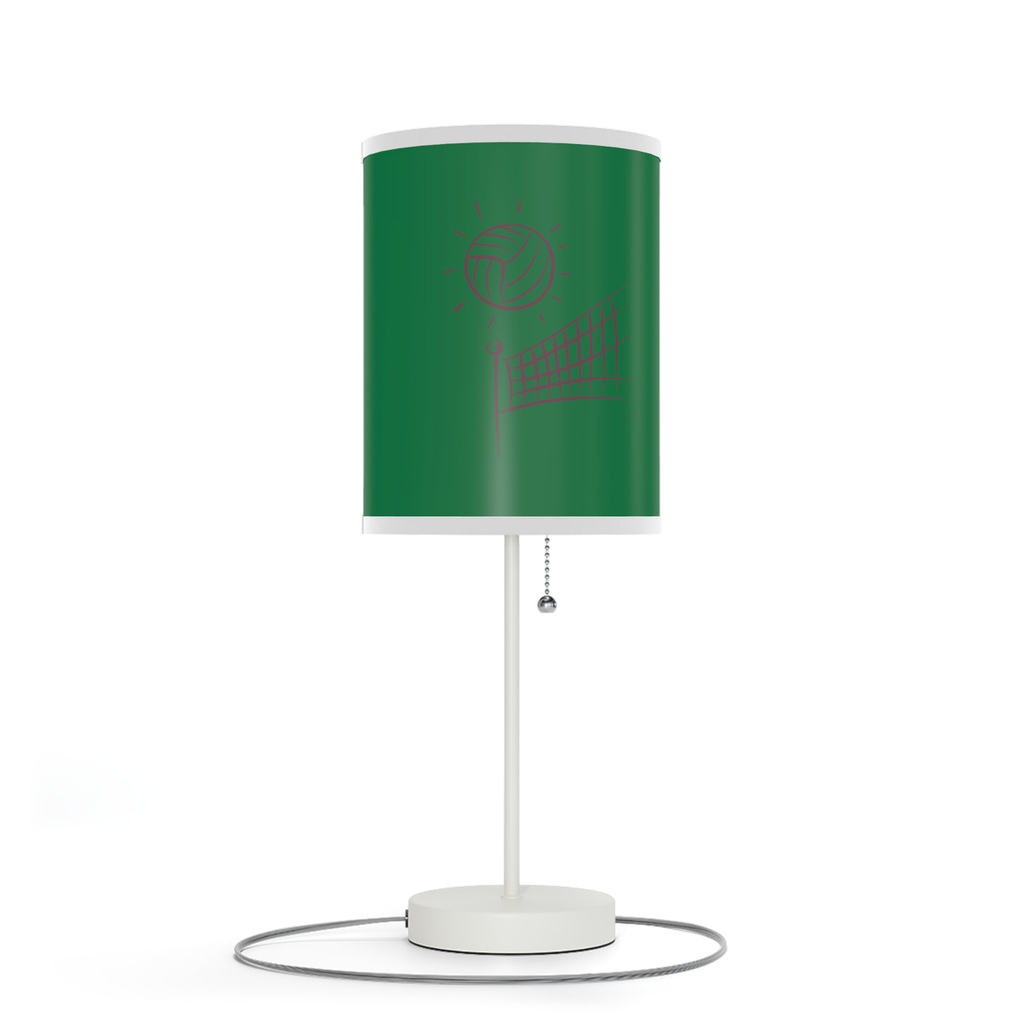 Lamp on a Stand, US|CA plug: Volleyball Dark Green