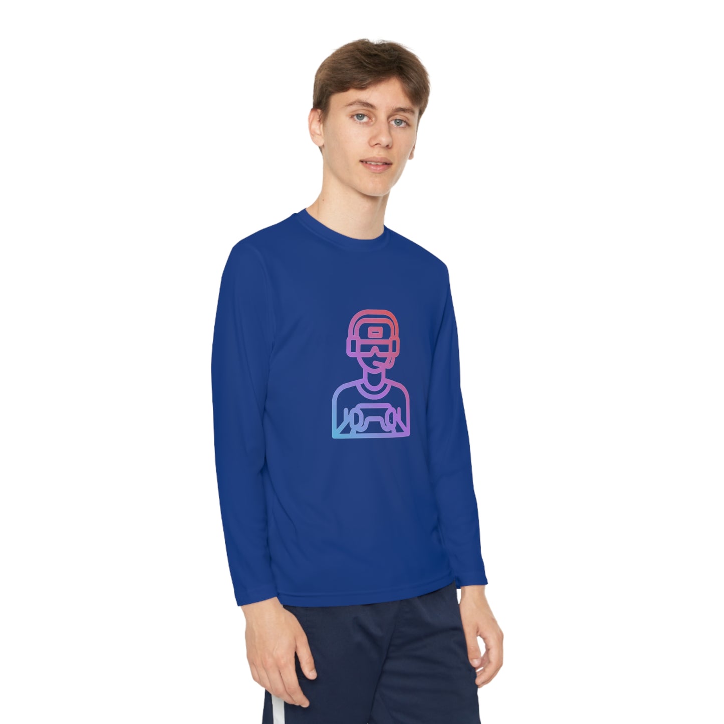 Youth Long Sleeve Competitor Tee: Gaming