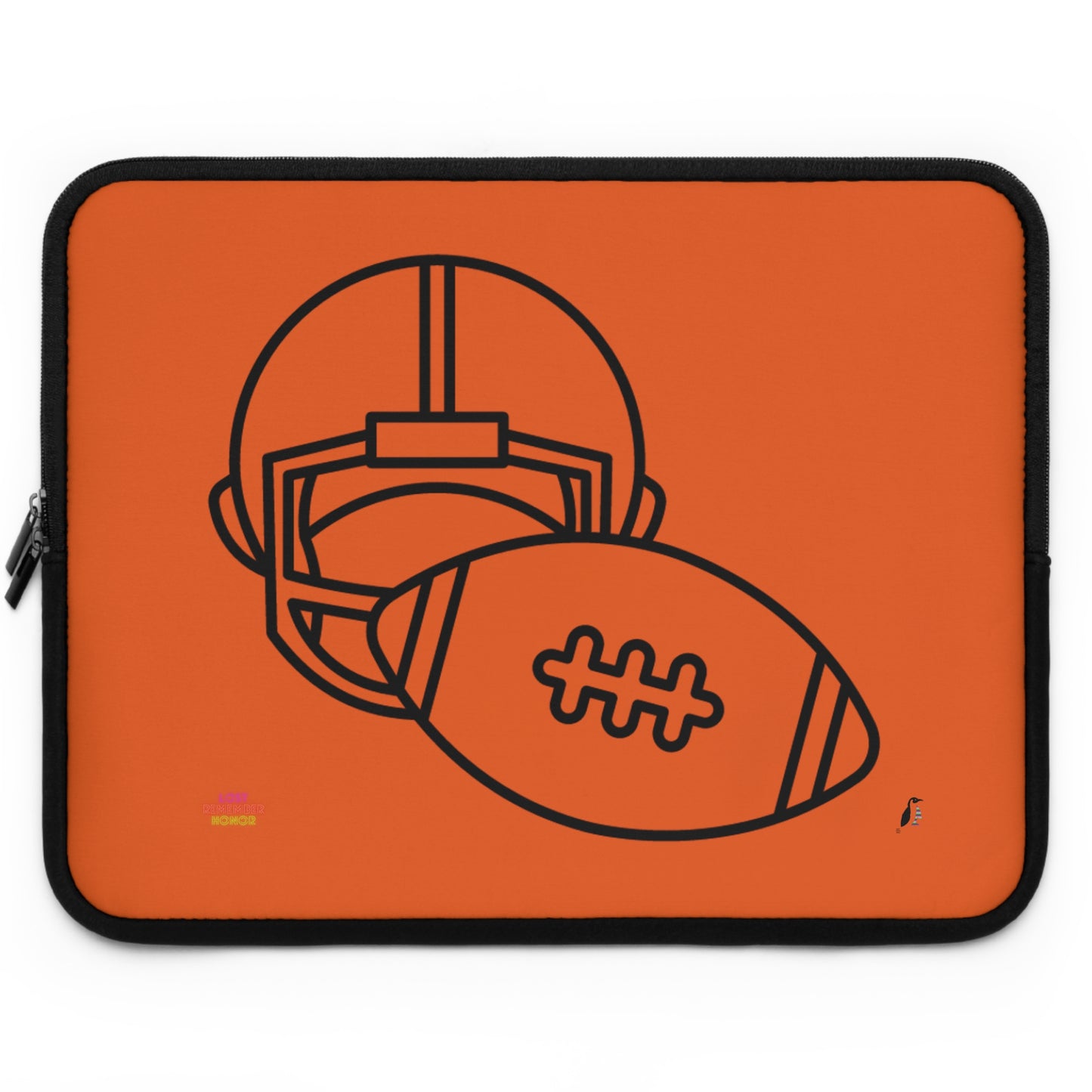 Laptop Sleeve: Football Orange