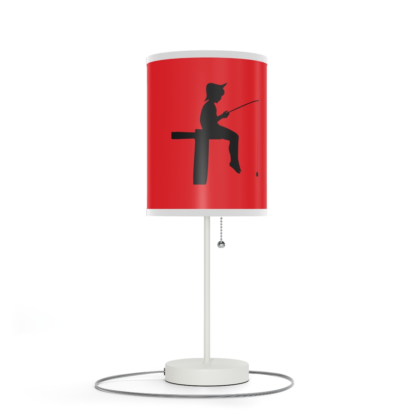 Lamp on a Stand, US|CA plug: Fishing Red 