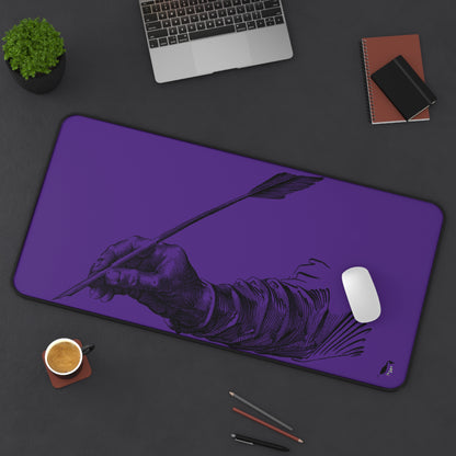 Desk Mat: Writing Purple