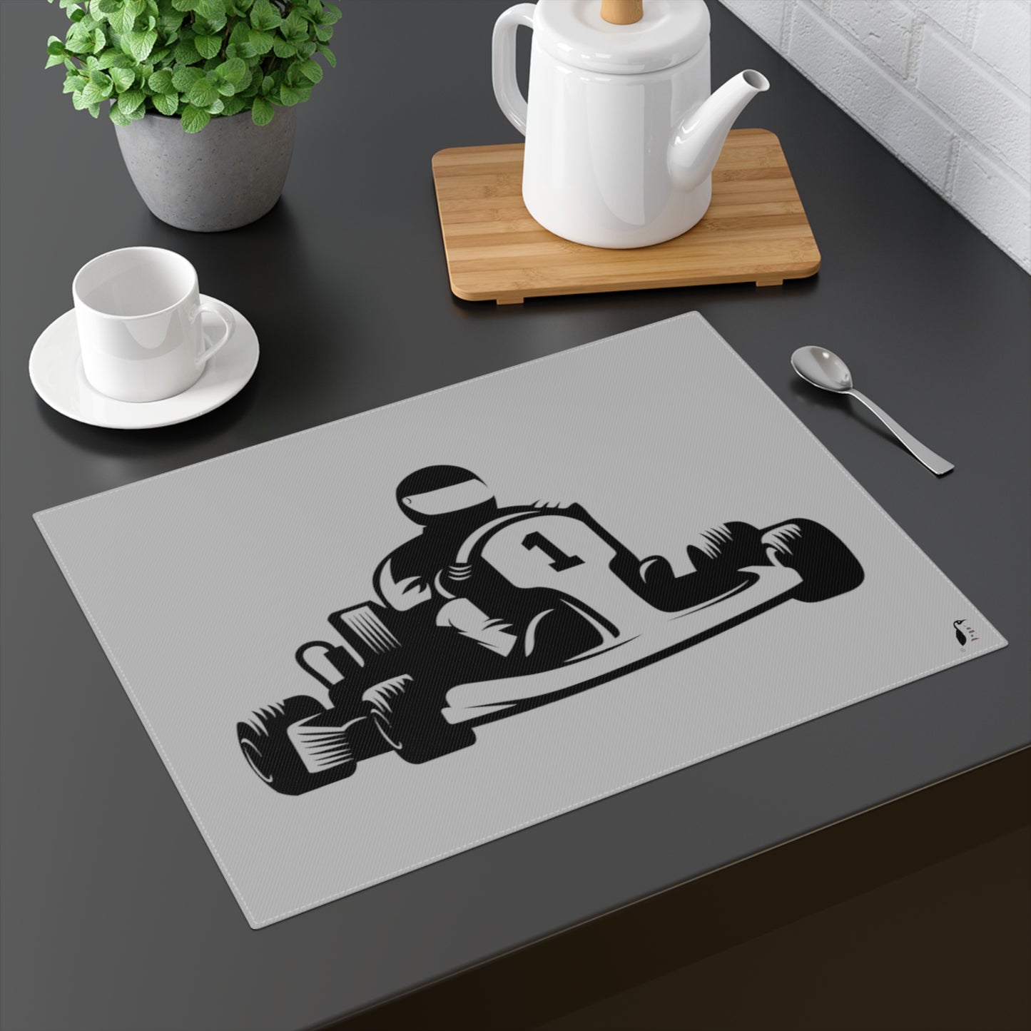 Placemat, 1pc: Racing Lite Grey