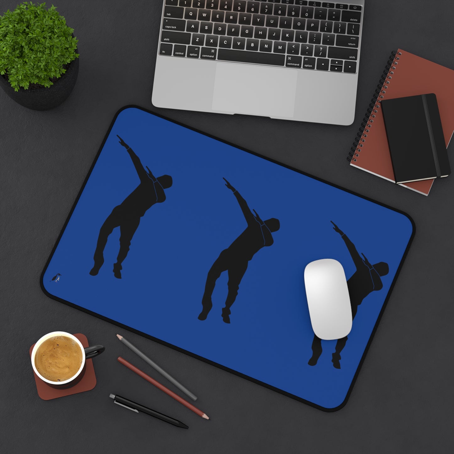 Desk Mat: Dance Dark Blue