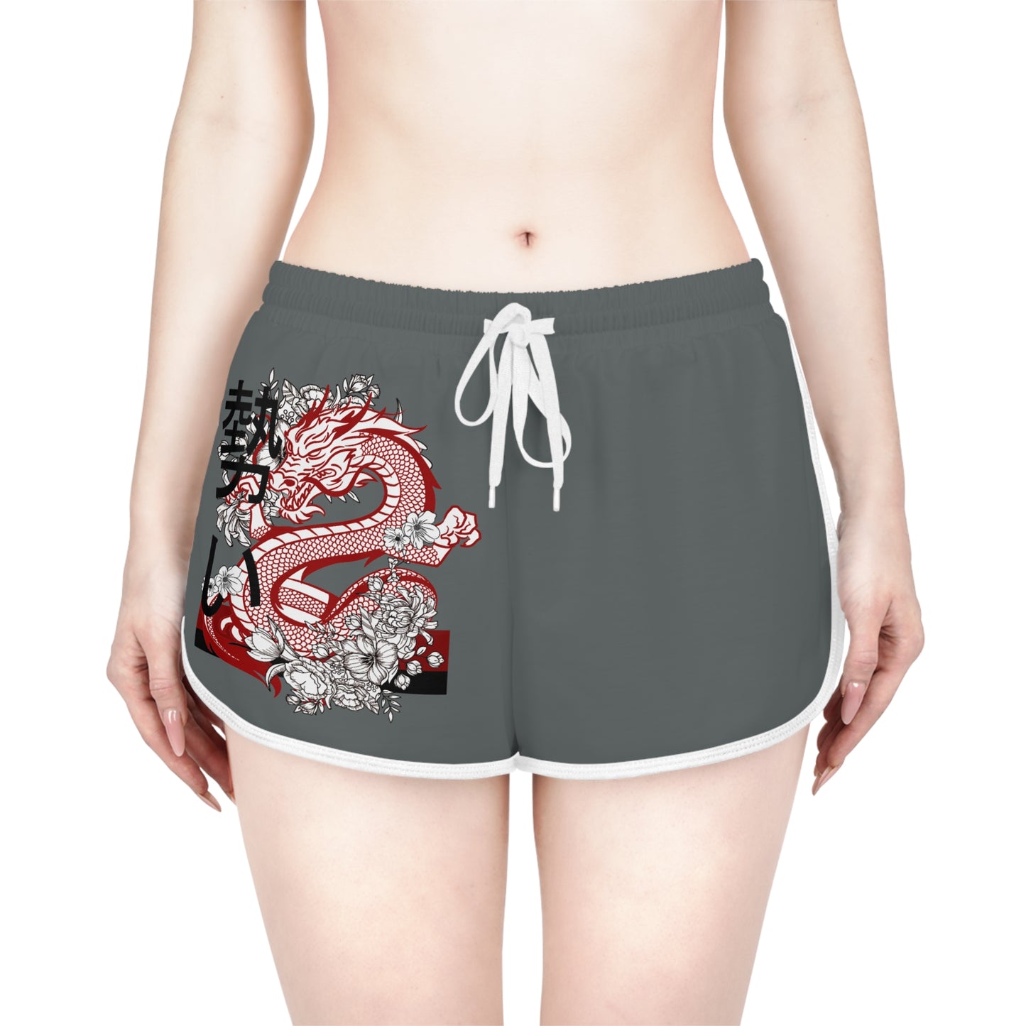 Women's Relaxed Shorts: Dragons Dark Grey