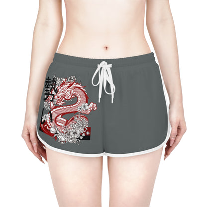 Women's Relaxed Shorts: Dragons Dark Grey