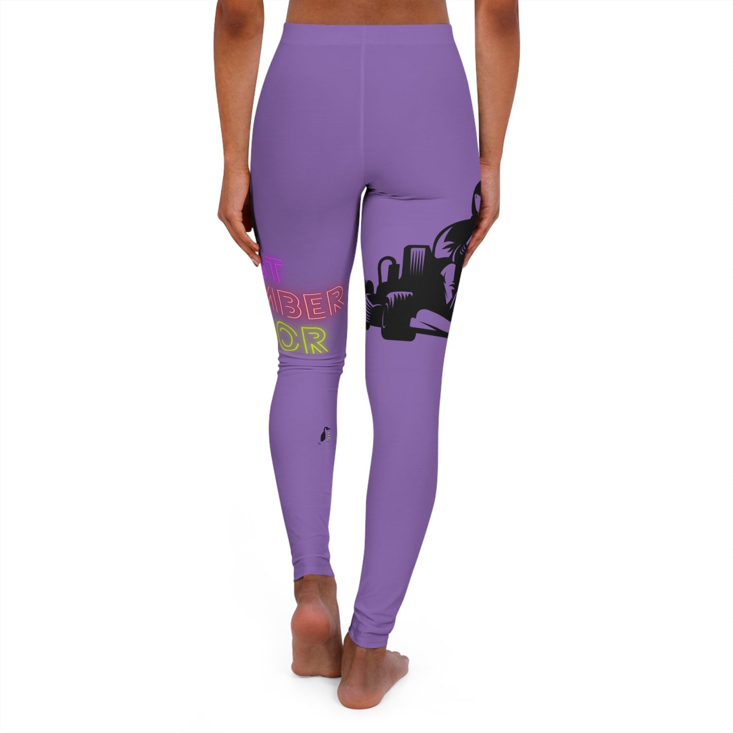 Women's Spandex Leggings: Racing Lite Purple