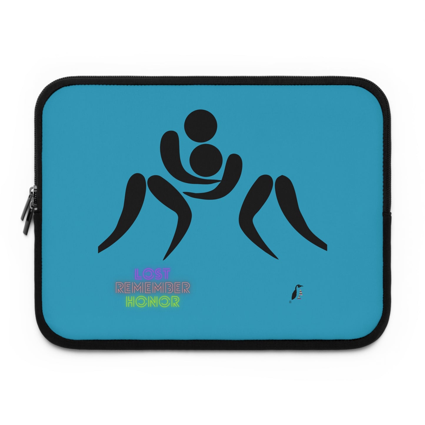 Laptop Sleeve: Wrestling Turquoise