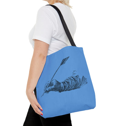 Tote Bag: Writing Lite Blue