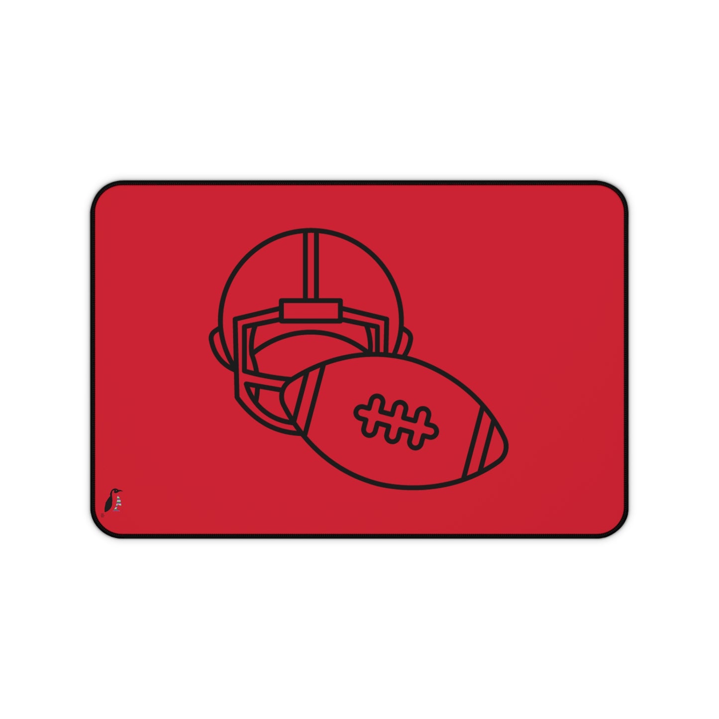 Desk Mat: Football Dark Red