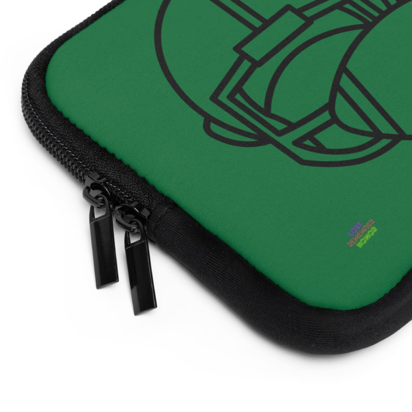 Laptop Sleeve: Football Dark Green