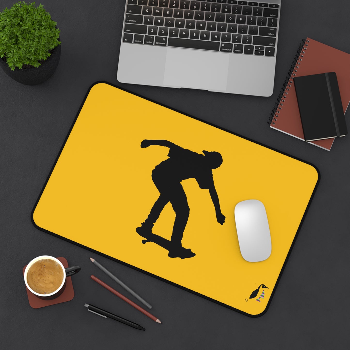 Desk Mat: Skateboarding Yellow