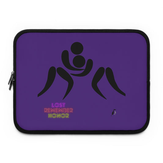 Laptop Sleeve: Wrestling Purple